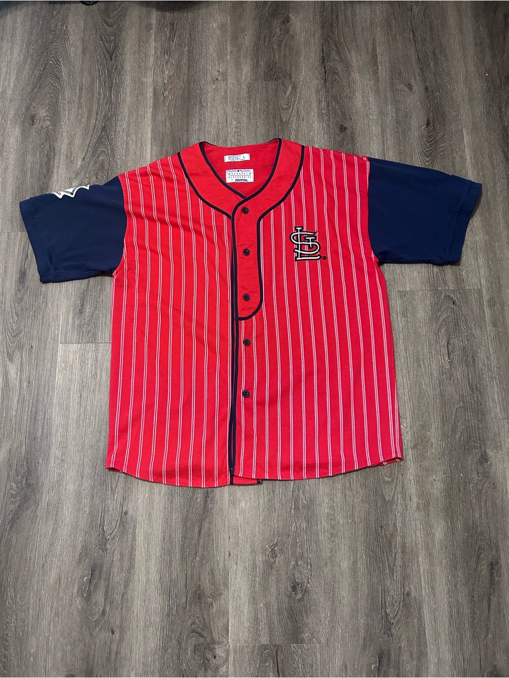 Vintage 90s Starter St. Louis Cardinals Pinstripe MLB Baseball Jersey Size XL